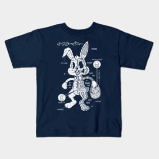 EASTER BUNNY ANATOMY - 1 INK Kids T-Shirt